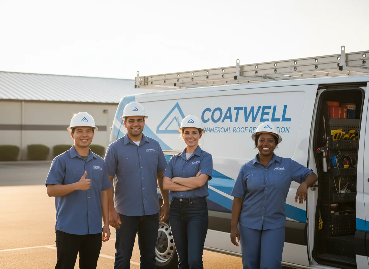 Commercial roof coating company in Milroy, MN