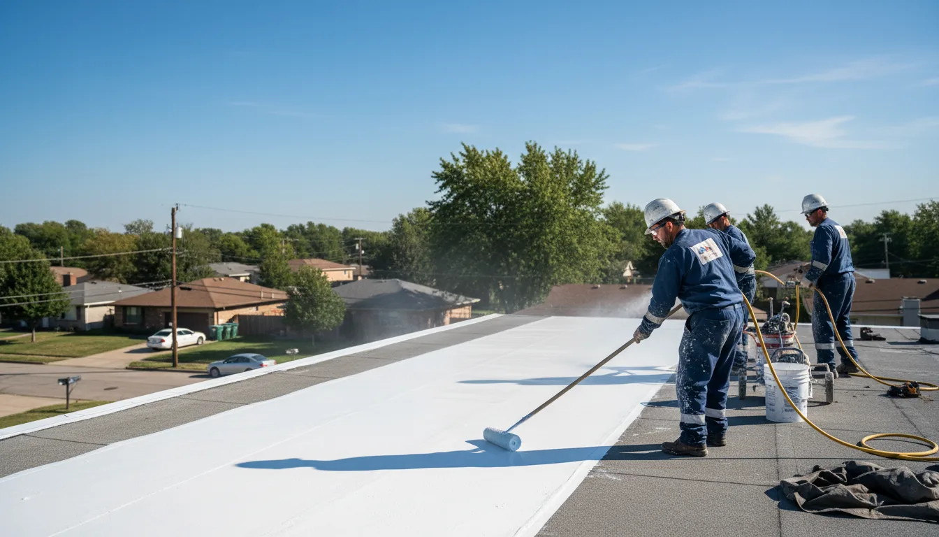 Commercial roof coating in Milroy, MN near me